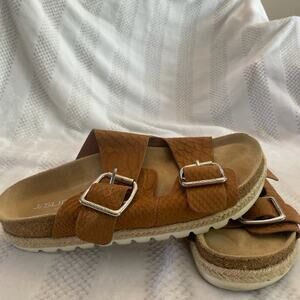 J/Slides platform slide sandals size 10